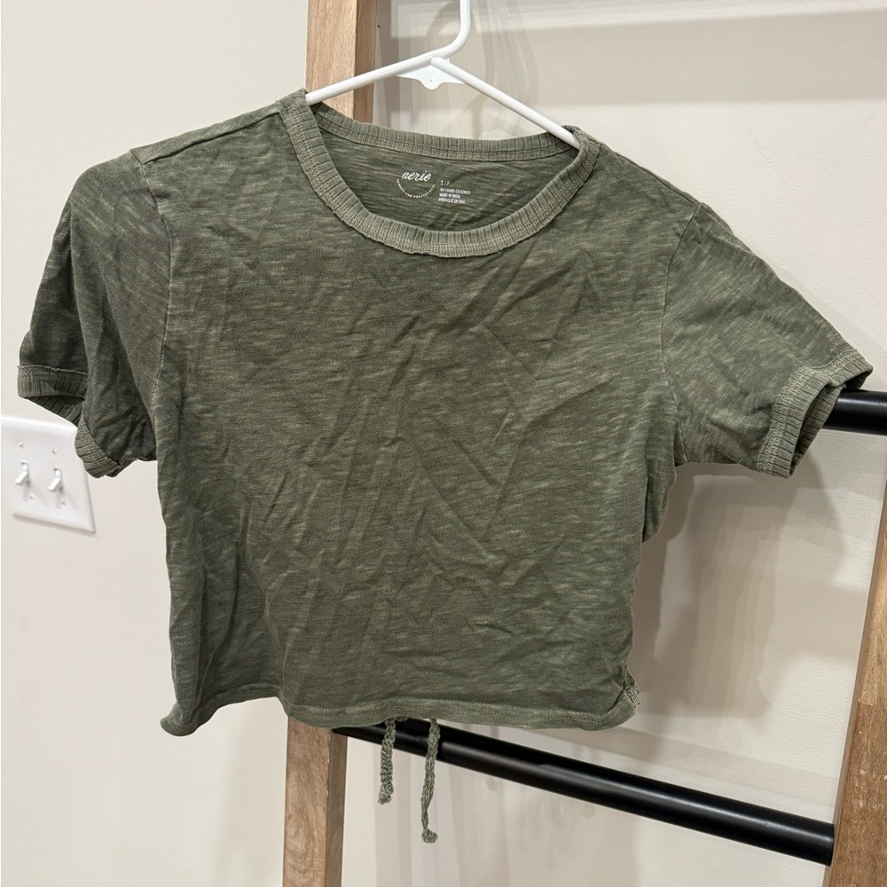 Aerie Army Green Women's Crop Top S